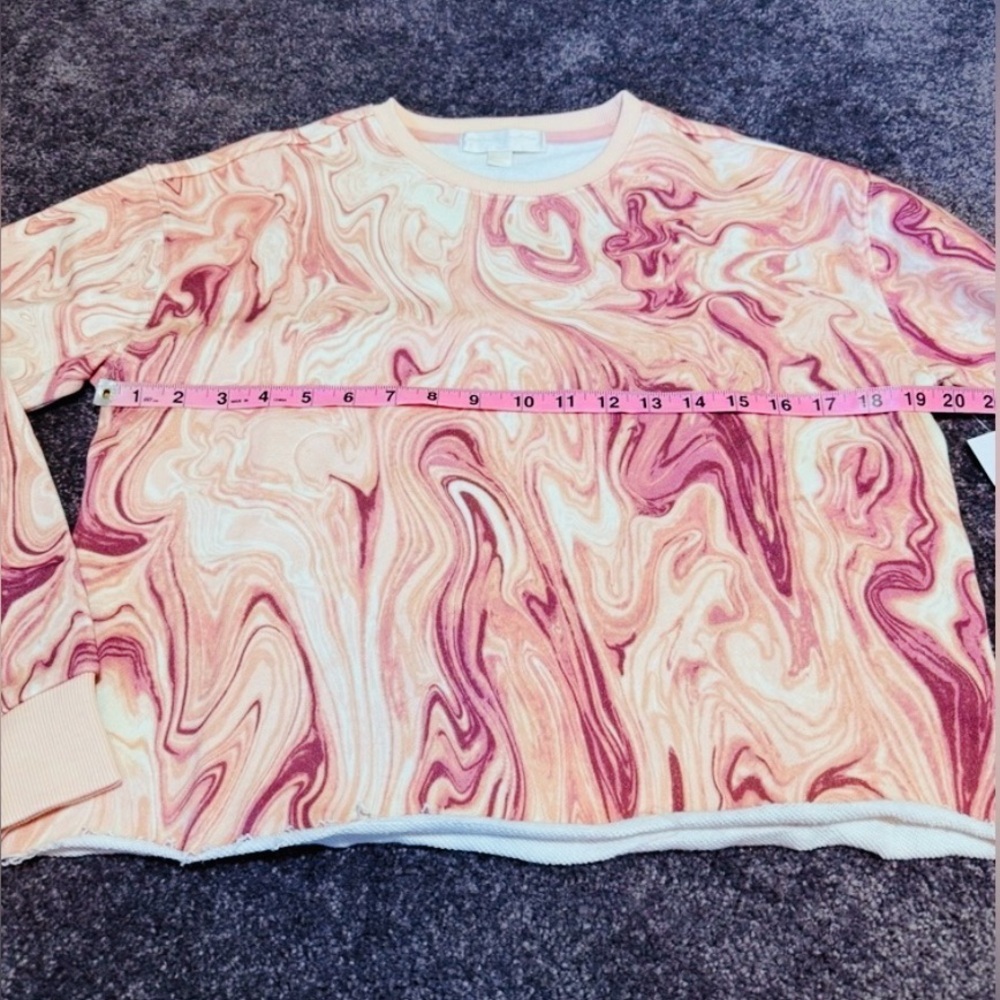 NWT Spiritual Gangster Marble‎ Lizzy Crop Yoga Sweatshirt Women Small - Picture 5 of 7